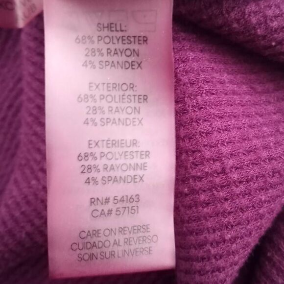 CALVIN KLEIN EGGPLANT PULLOVER SZ.S EUC - Picture 8 of 9